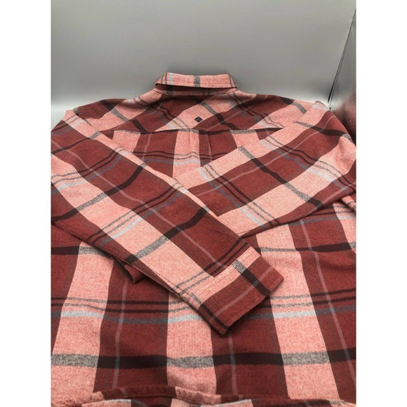Prana Flannel Shirt Mens Size 2XL Brick Red Plaid - Picture 10 of 12
